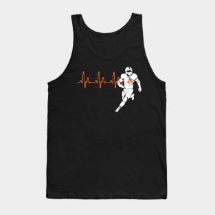 Heartbeat Football Tank Top